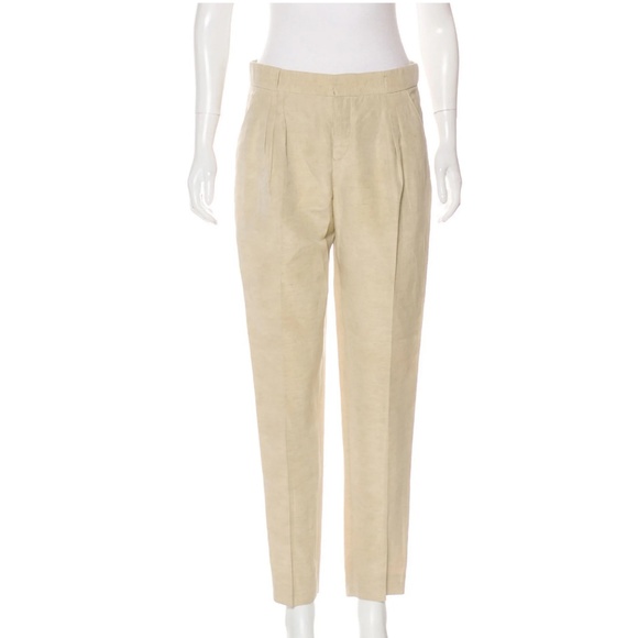 Theory linen pants pleated front sz4 - Picture 6 of 8